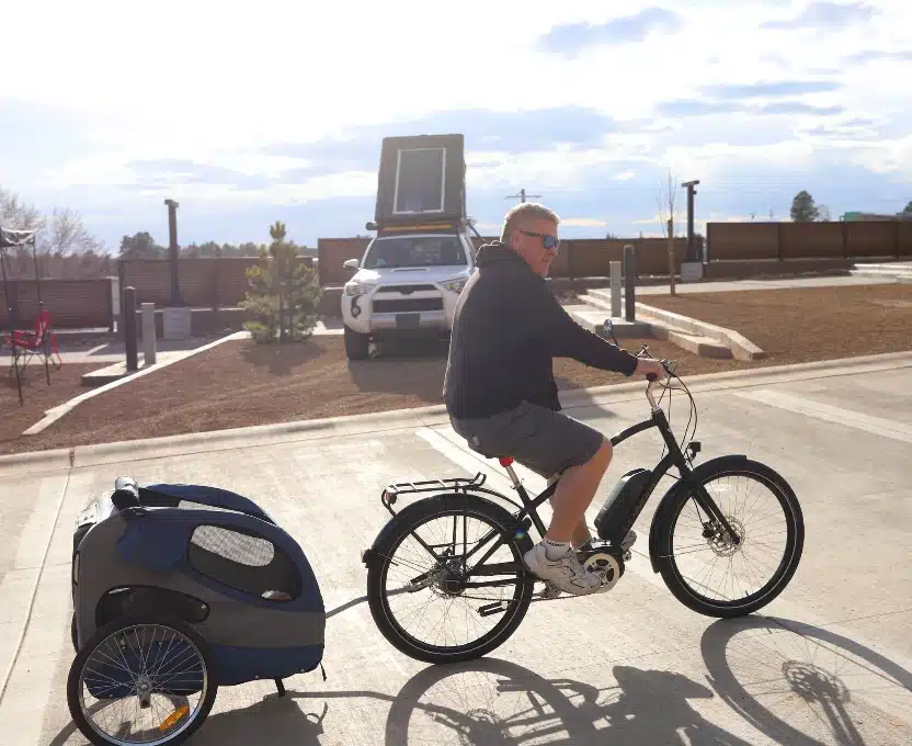 Biking at Flagstaff Mountain RV Park