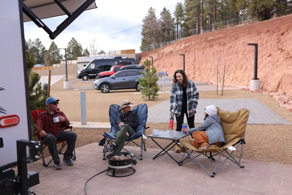 Enjoying flagstaff Mountain RV Park