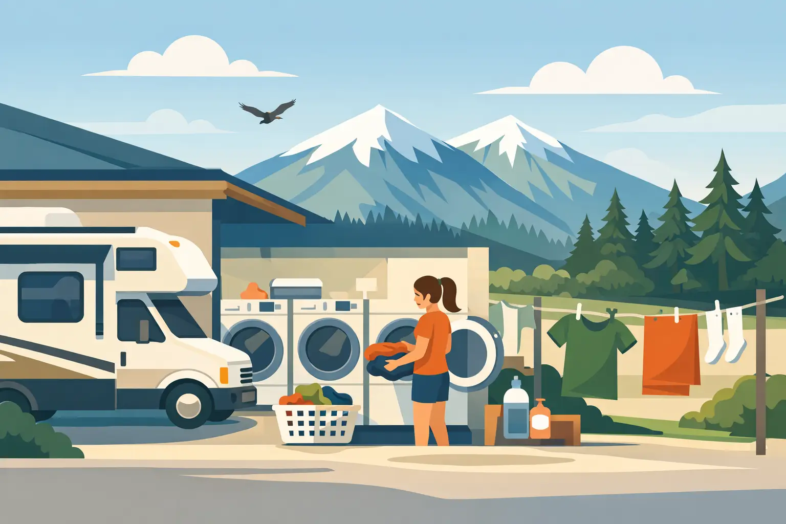 Flagstaff RV Laundry for Cleaner Mountain Days