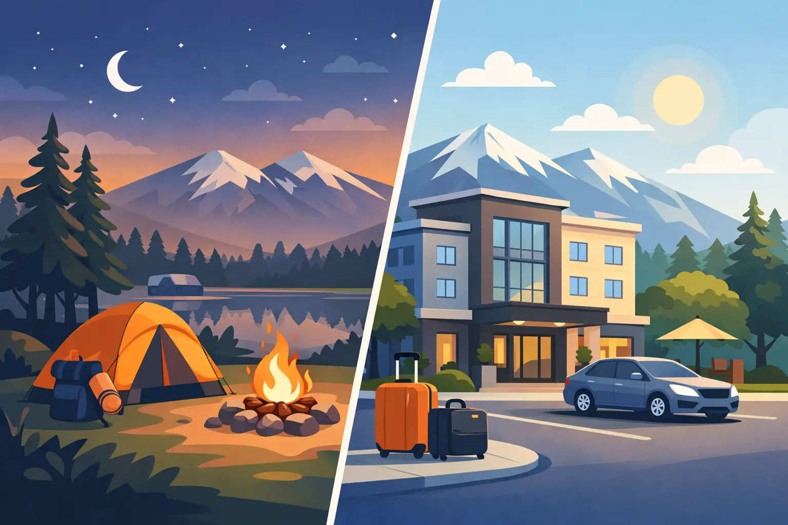 Flagstaff Camping Versus Hotel Stays Compared