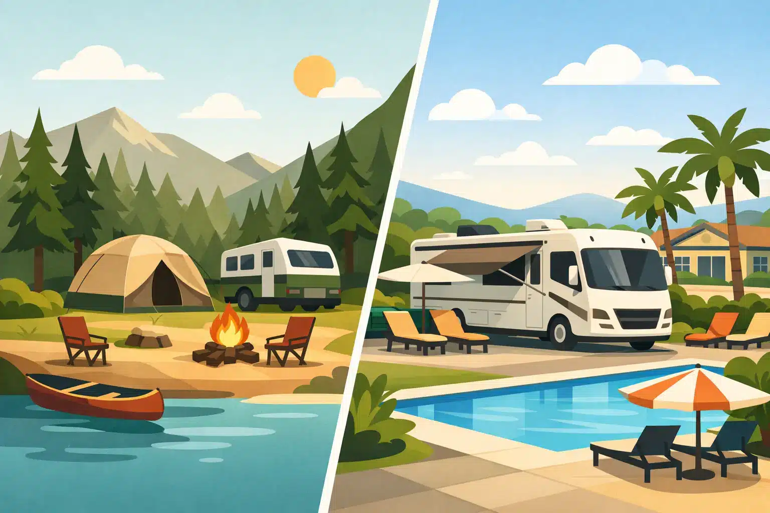 Private Campground Versus RV Resort: Which Fits?