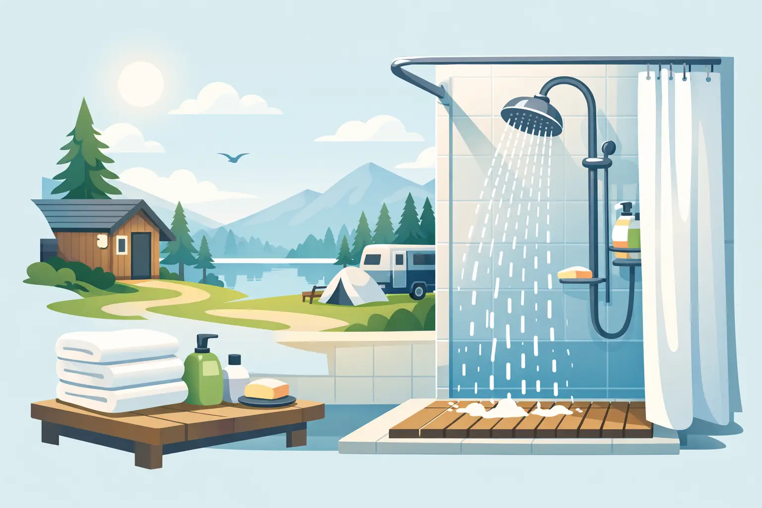 What Campground Shower Cleanliness Should Feel Like
